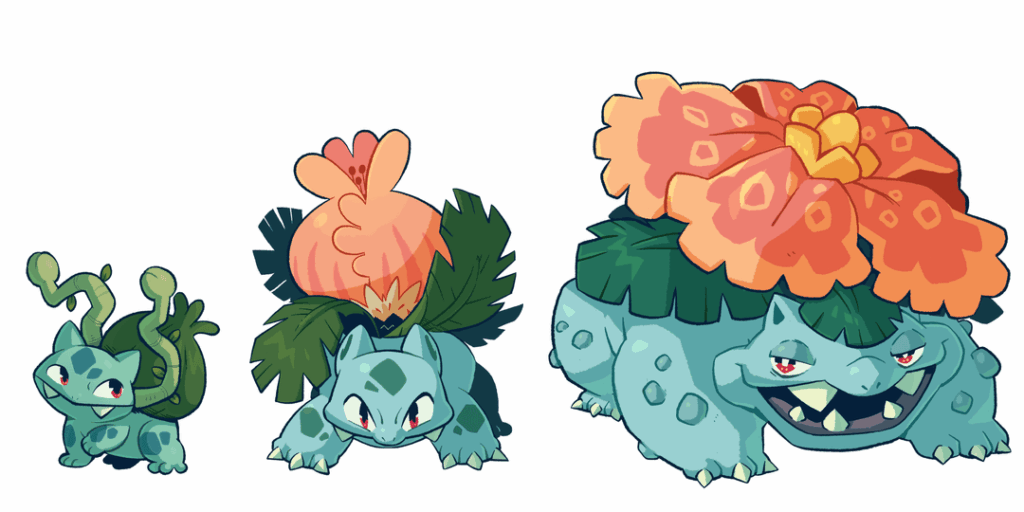 I've spent the past few years drawing through the Pokedex (pt. 1)