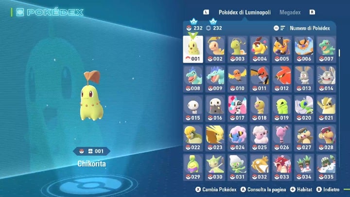 Completed Legends ZA Shiny Pokedex