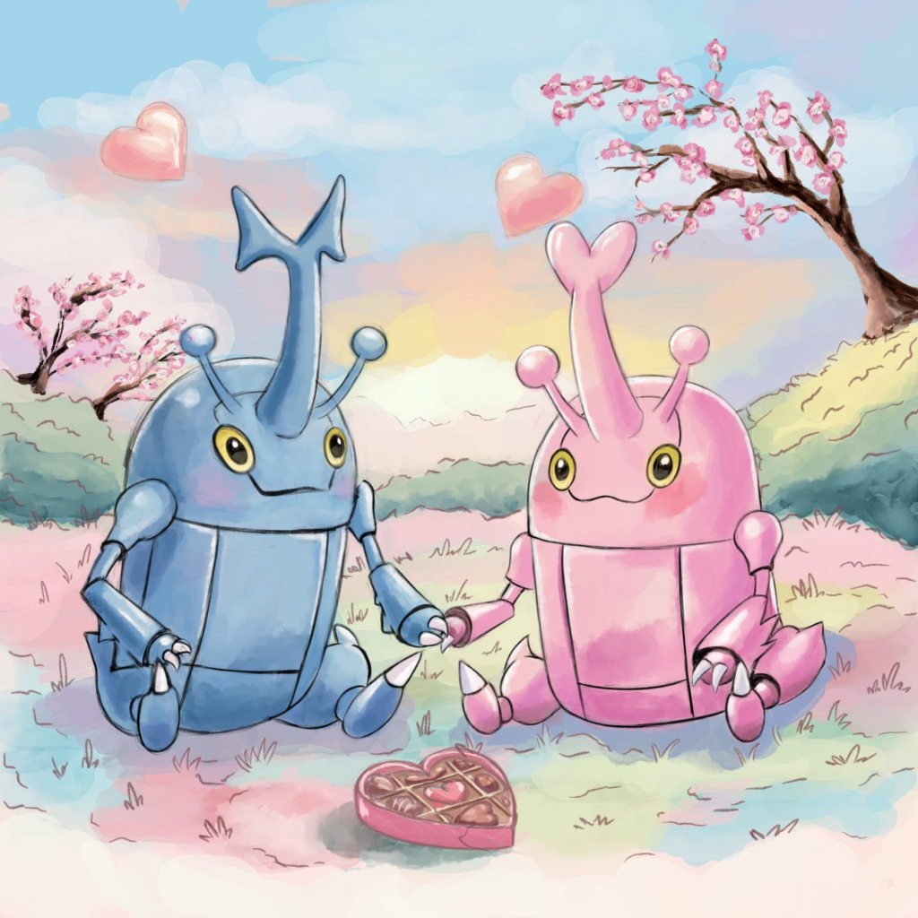 Heracross Day (ヘラクロスの日) & Happy Valentines Day! - [OC]