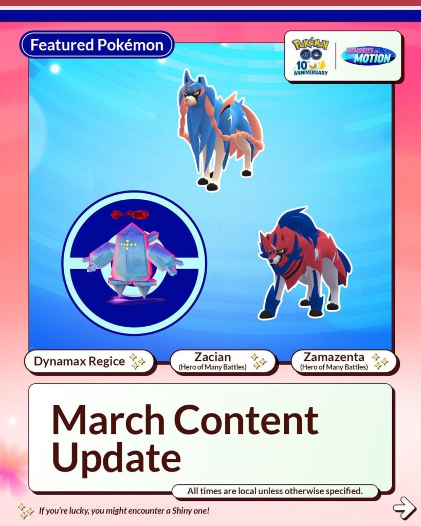 March Content Update Niantic Infographic