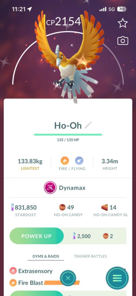 Shiny Ho Oh on third try