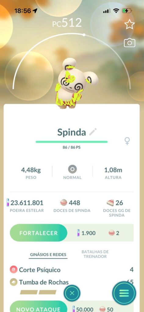 Spinda's heart finally shone for me.