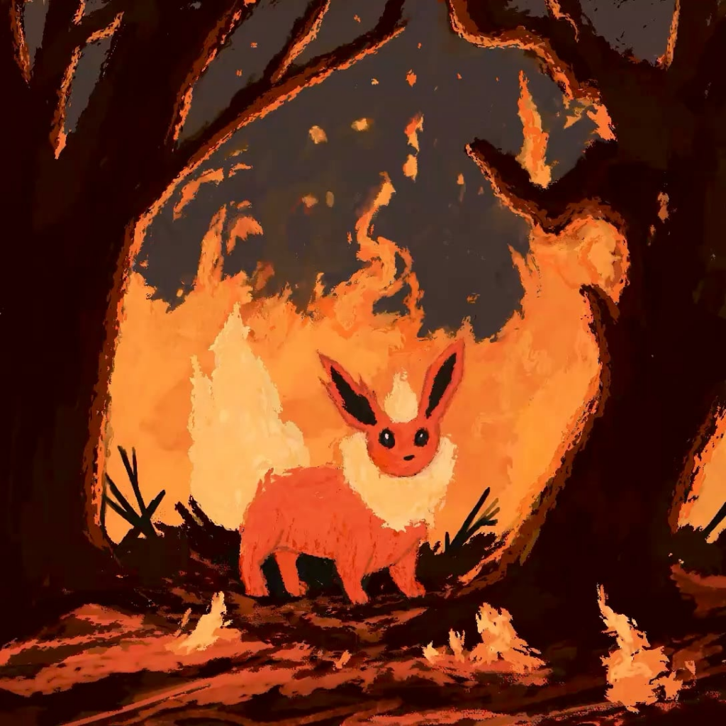 (oc) Forest Fire Flareon
