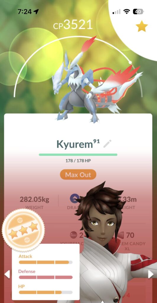 Should I max out this White Kyurem is the IV good or should I wait for better one