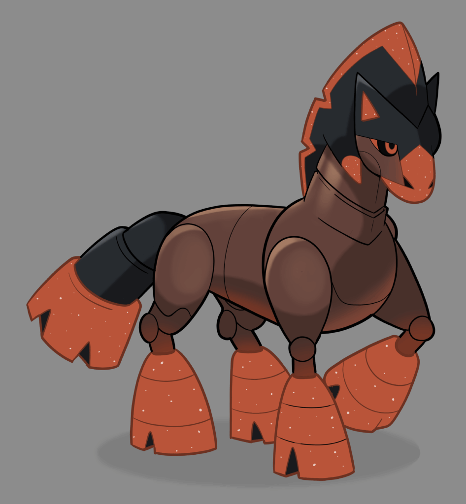 Iron Trot - Future Paradox Mudsdale (Ground/Steel-type)