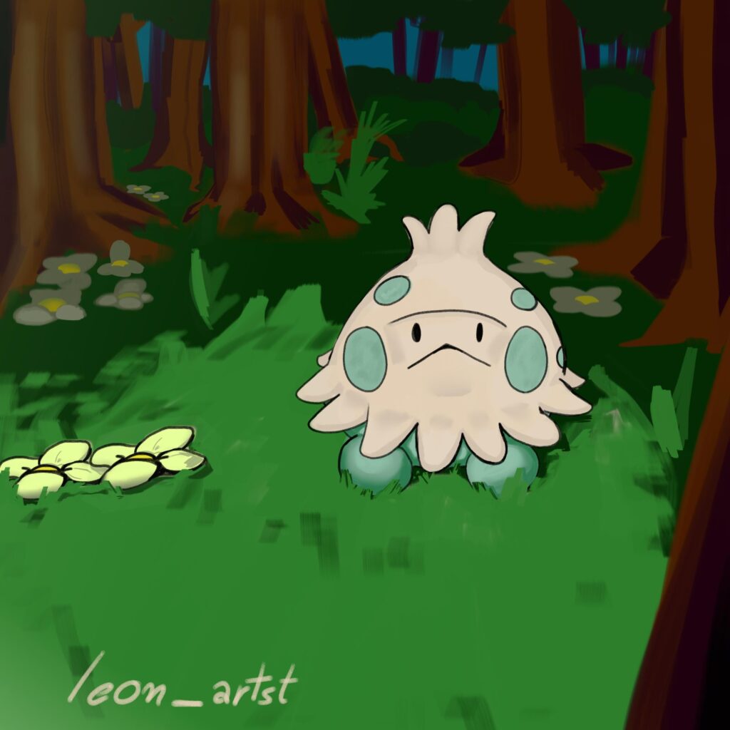 [OC] Sad Shroomish looks at the sky felling lonely 🥺