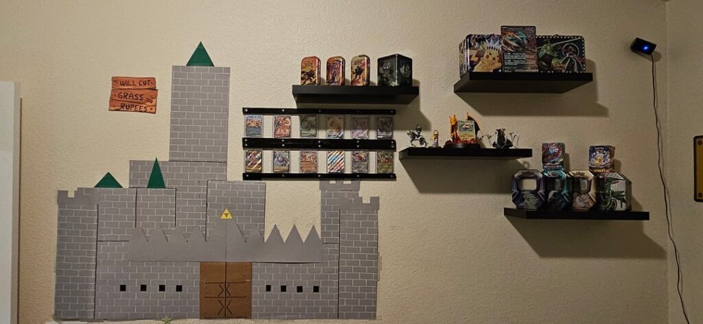 My son's display in his room.