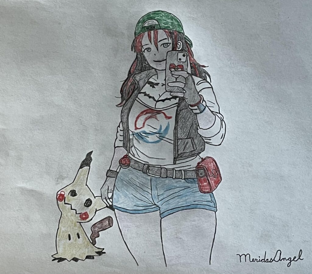 I Drew My Friend as a Trainer [OC]