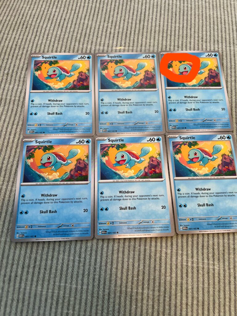 151 Squirtle Missprint