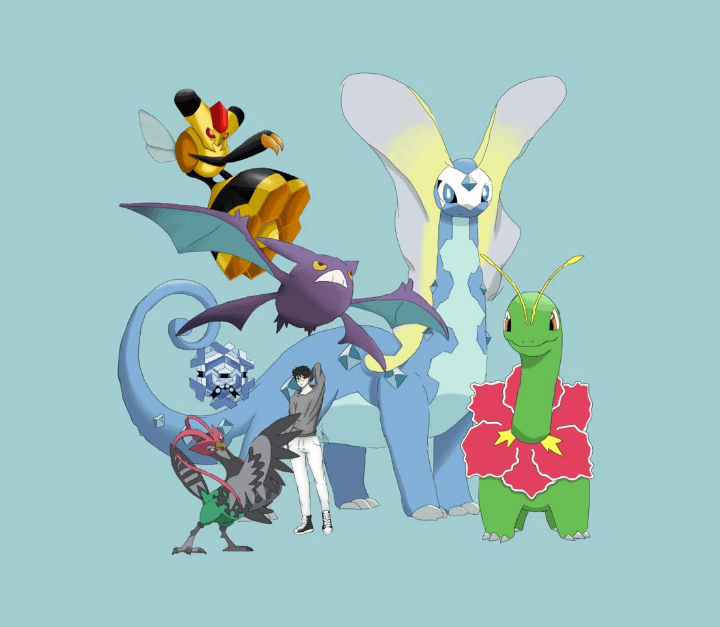 My friend draw me with my eam