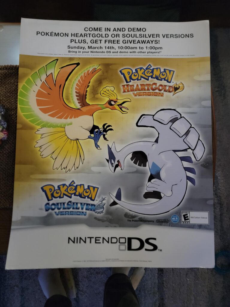 I'm spring cleaning and came accross this old Pokemon HeartGold/SoulSilver Promo Poster...