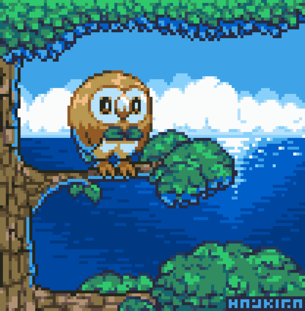 Rowlet illustration I made