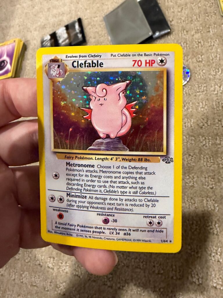 Found this old gem along with a bunch of other ancient holos. I give it roughly PSA 7/8 if I had to guess.