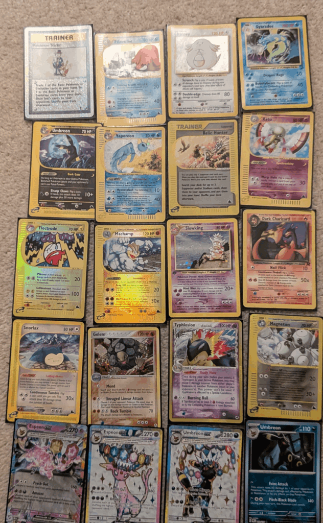 Pokemon cards from childhood and recent!