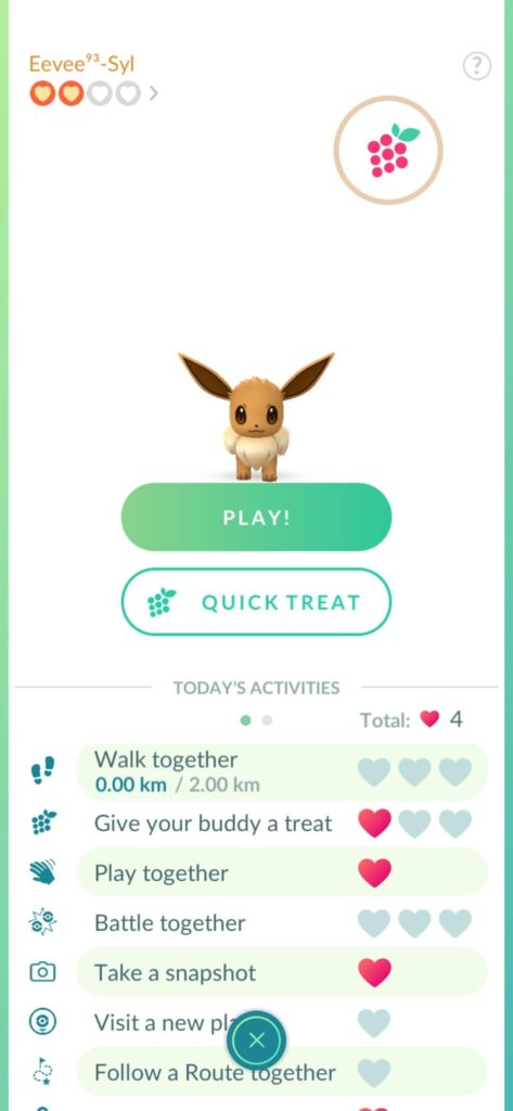 Issue Evolving Eevee to Sylveon?