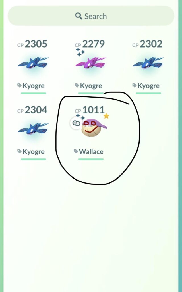 OMG SHINY KYOGRE!