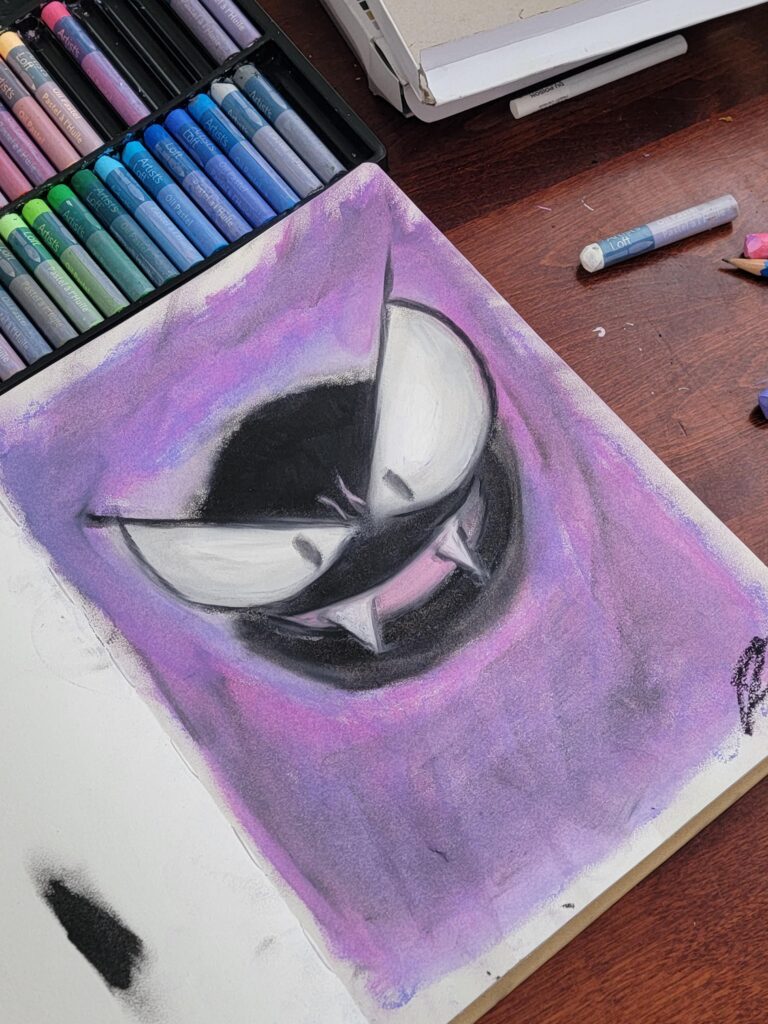 First oil pastel pokemon