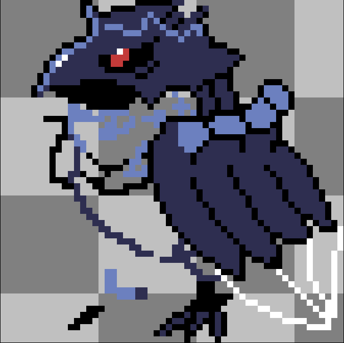 Corviknight Pixel Art WIP! (OC)