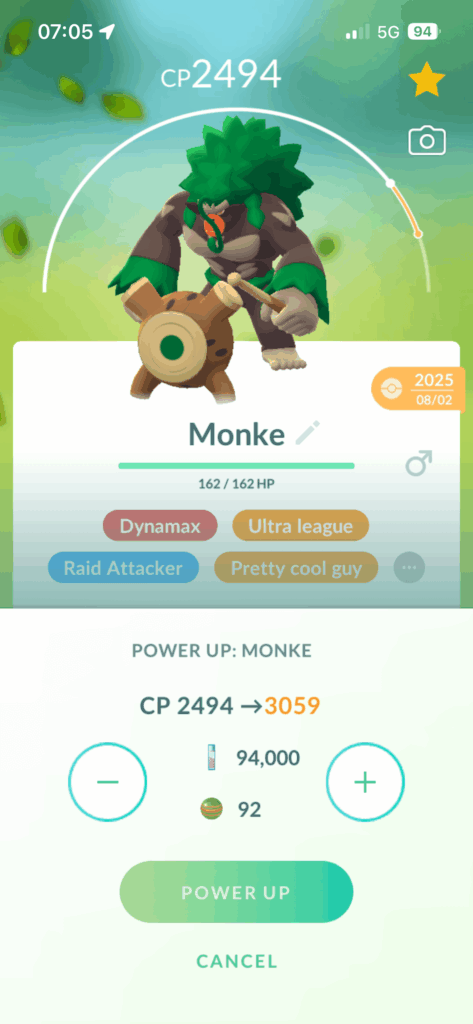 Souls I power up or leave him for ultra Leauge?