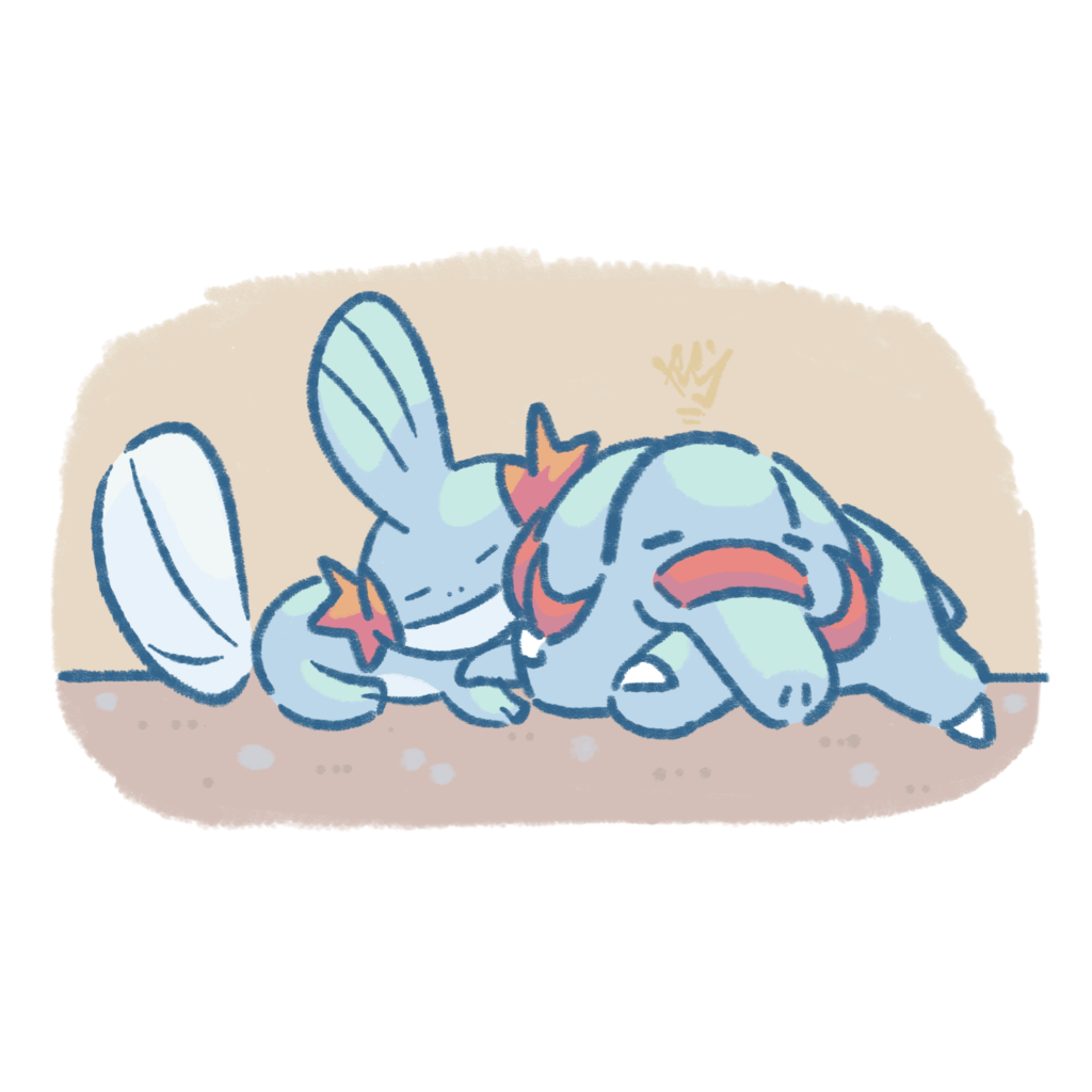 [OC] Mudkip and Phanpy had a long day