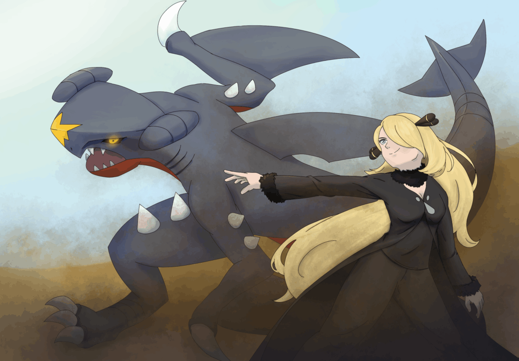 [OC] Cynthia and Garchomp