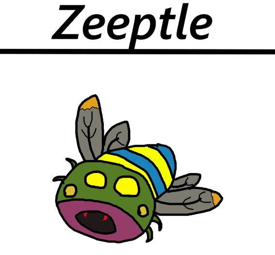 Zeeptle (My first Fakemon!