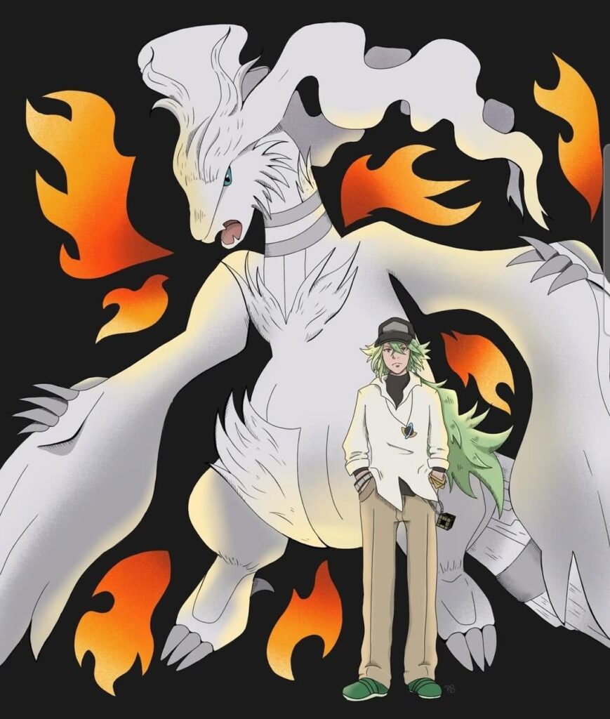 My N's Reshiram drawing!