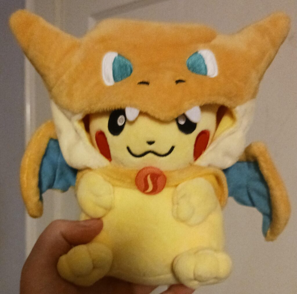My dad just gave me this adorable plushy I've named him Go-Jo for some reason I don't know why