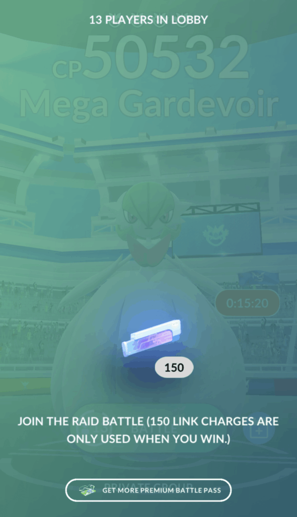 Normal mega raids cost 150 link charges