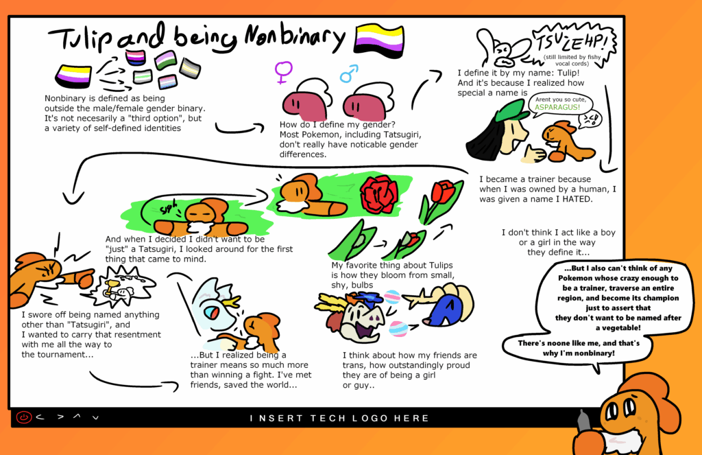 [OC] How Tulip sees being nonbinary