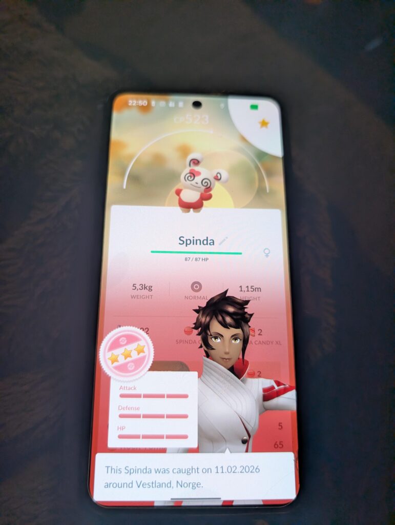 My 2016 account got the hundo spinda..