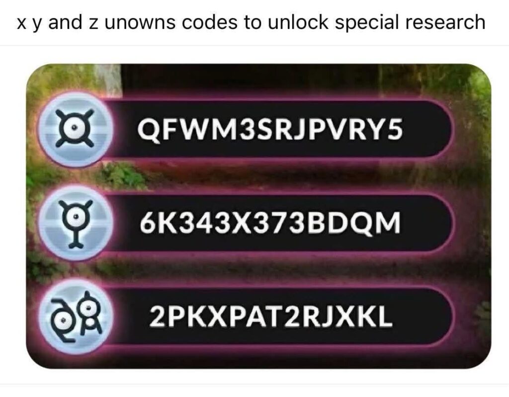 All codes for Unknowns have been confirmed and Redeemed!