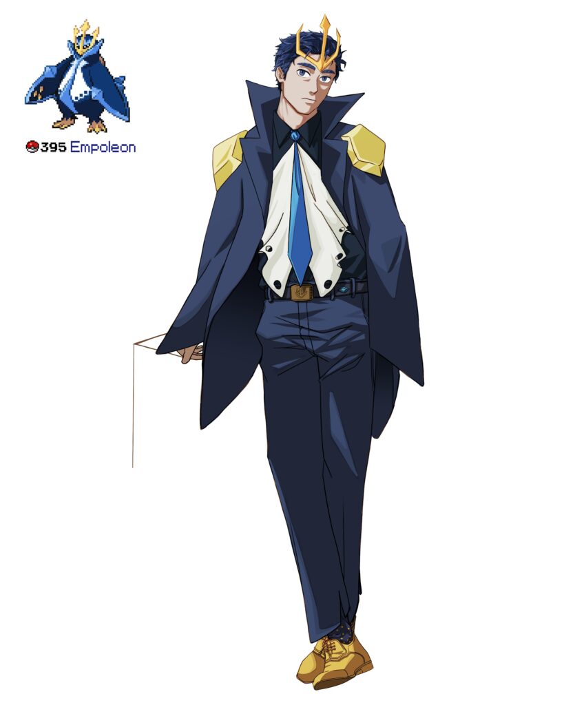 Empoleon as human (made by libniart)