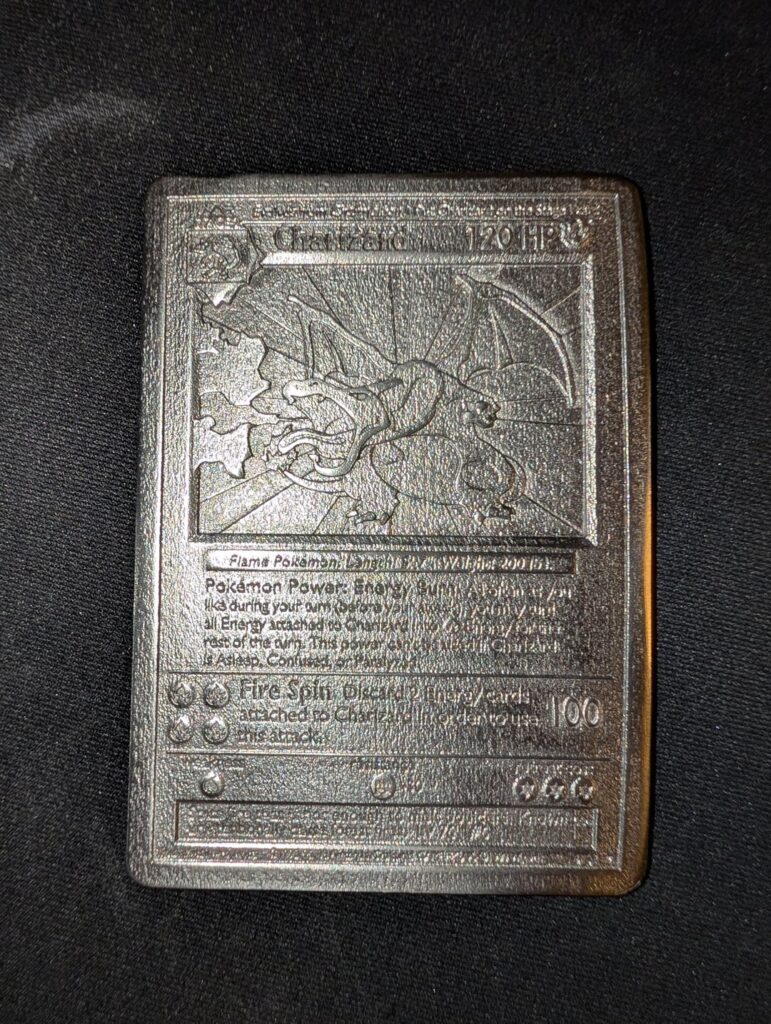 3D Printed (316l stainless steel) 1st Edition Charizard