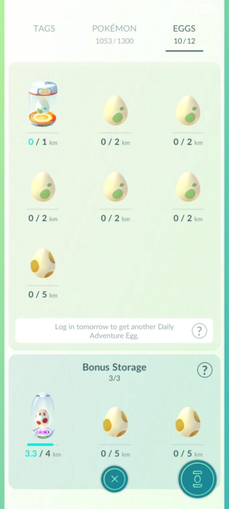 Why do I only get 2km eggs and no other eggs at the moment