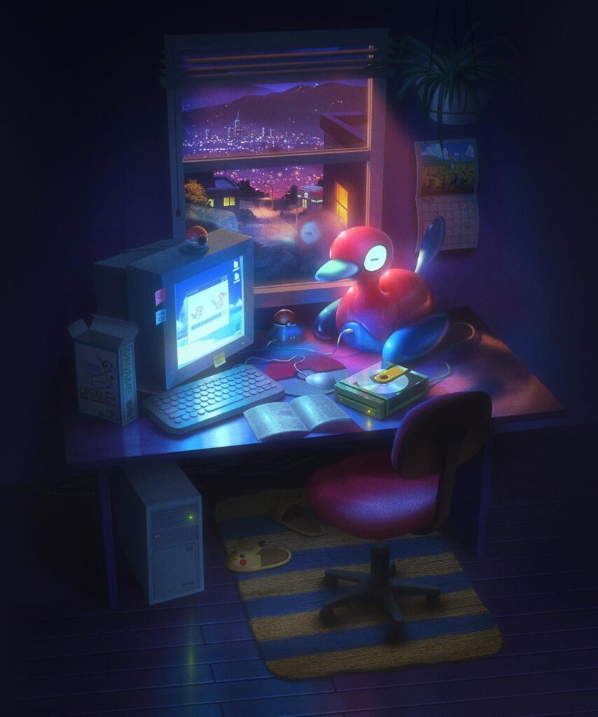 POV: You got the midnight release of the new Upgrade™ from SilphCo® and you stayed up all night to upgrade your Porygon [OC]