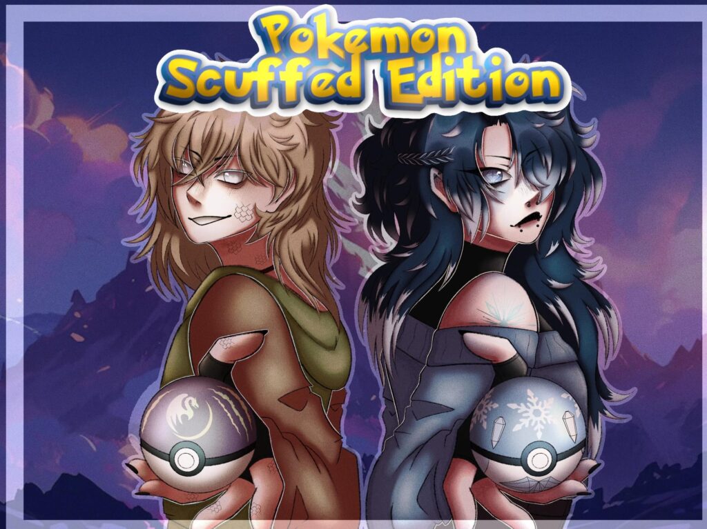 Amazing title screen my boyfriend made for our Pokémon fan game 🥰