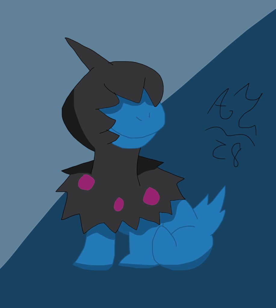 I draw my favorite 5 gen. Pokémon Deino (OC)