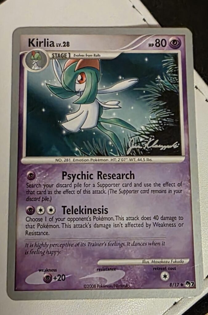Autographed Kirlia Card?