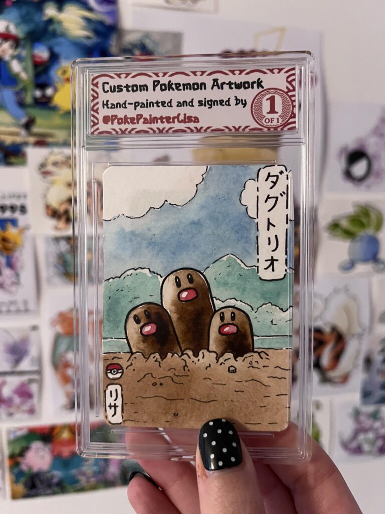 [OC] I painted Dugtrio in watercolour!