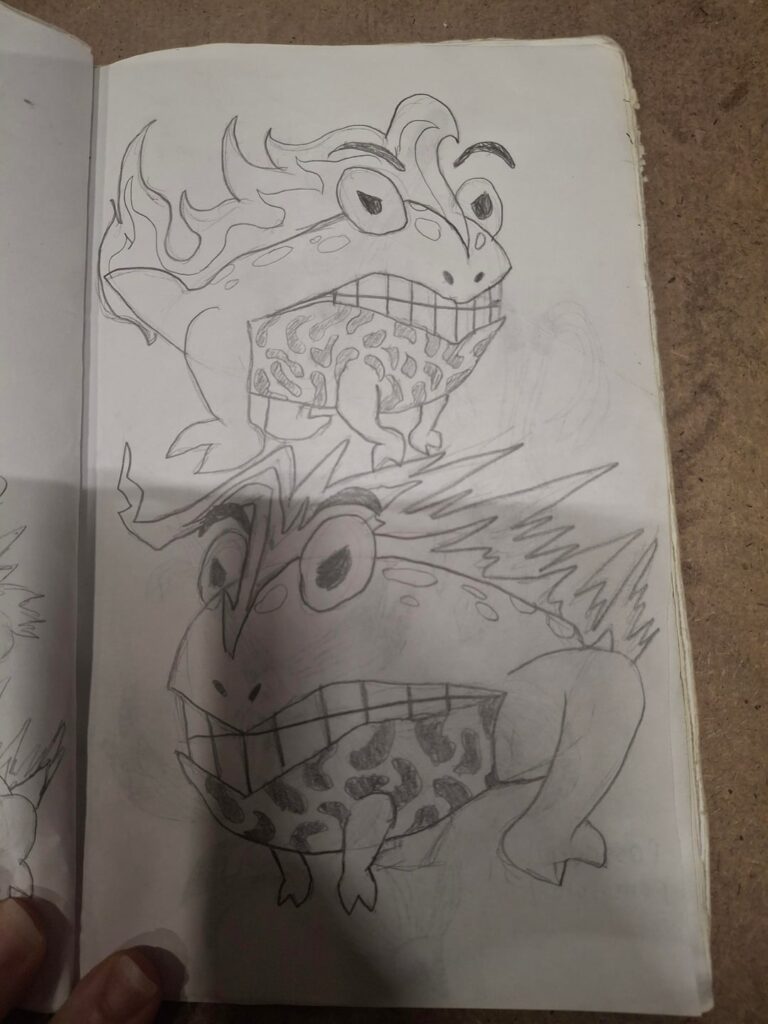 Fire, and Electric toads