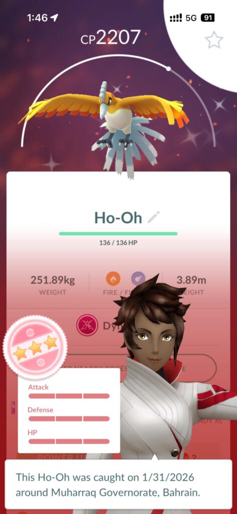 I guess i won Ho-Oh max weekend