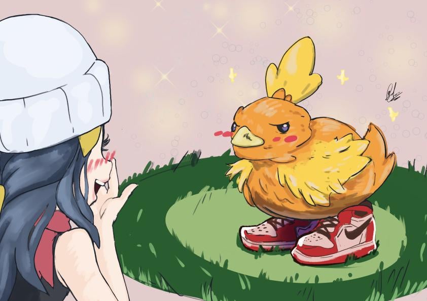 Extra feature for this wild Torchic [OC]