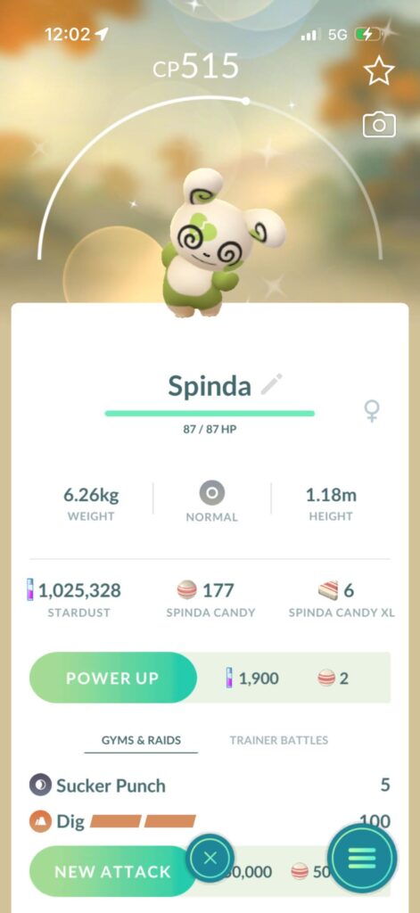 I got my first shiny Spinda but something is different