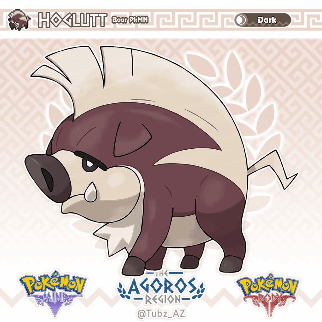 Hoglutt The Boar Pokemon by tubz_az