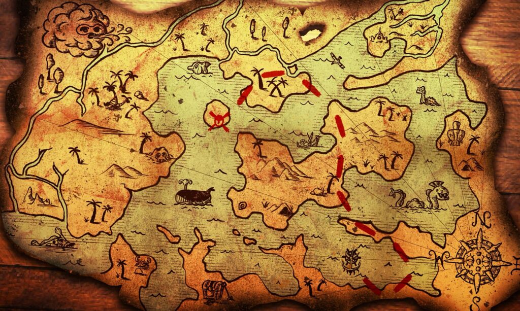 Relicanth-inspired Treasure Map