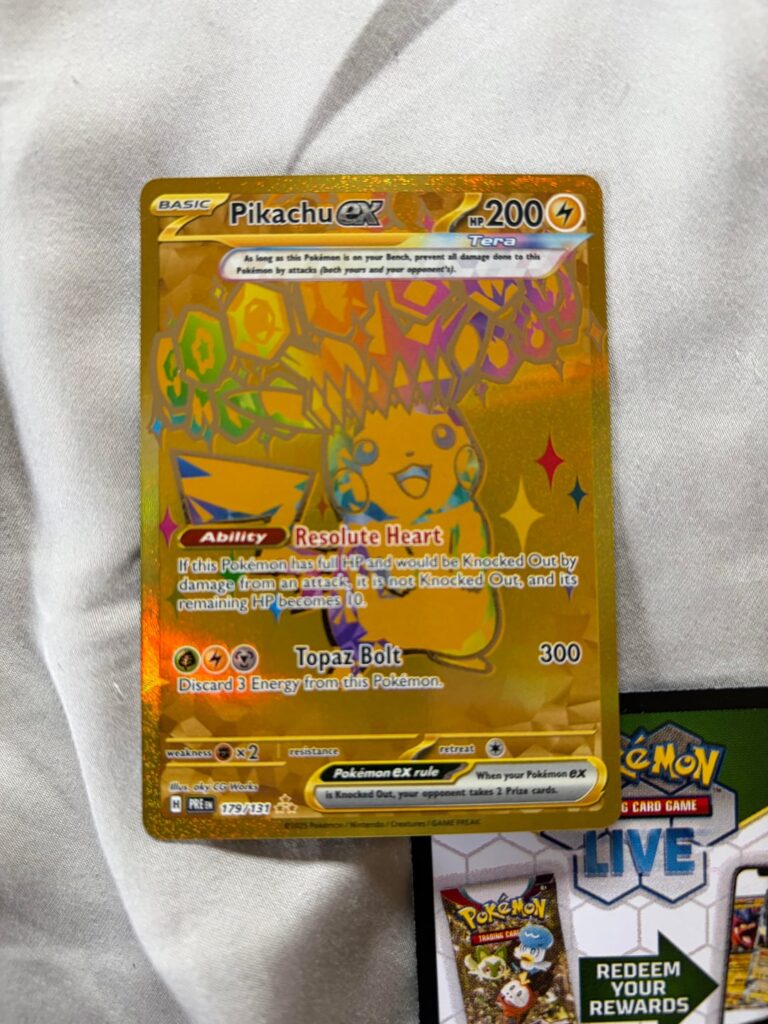 Got the gold pikachu from a prismatic…but