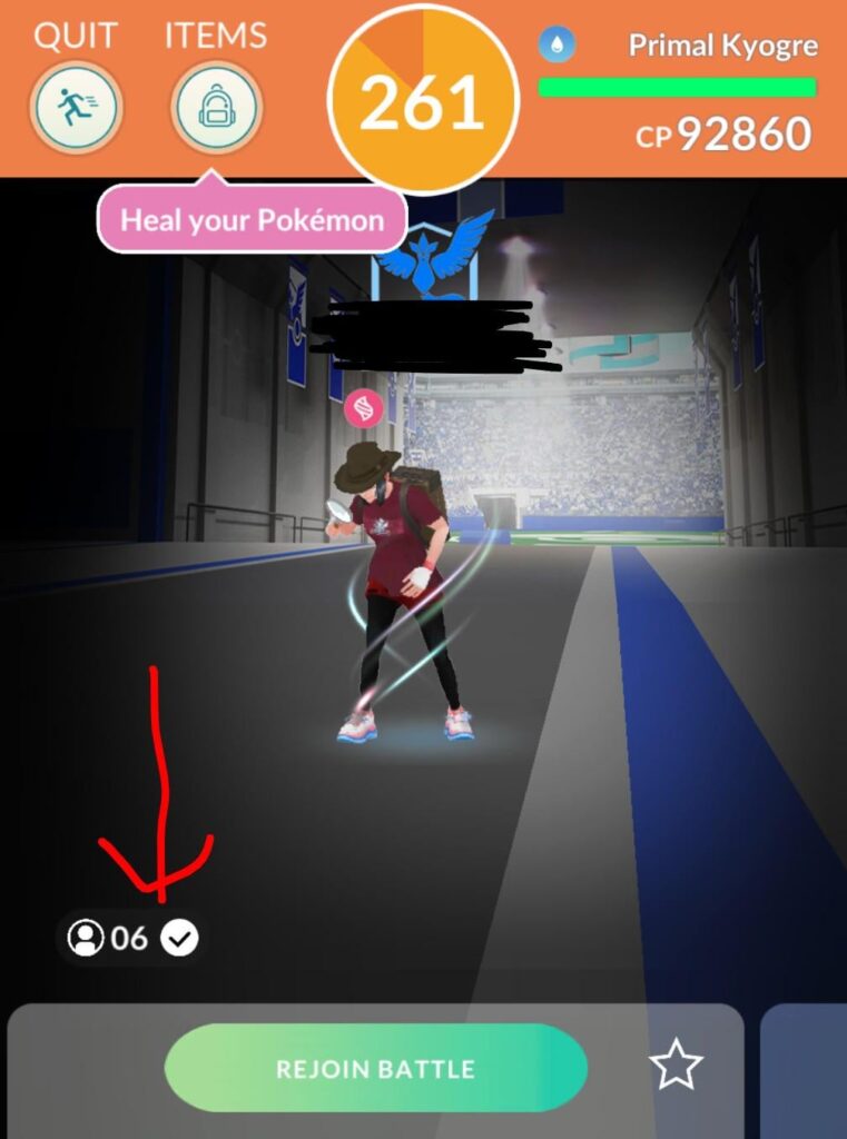 Mega Evolved too late in the raid lobby