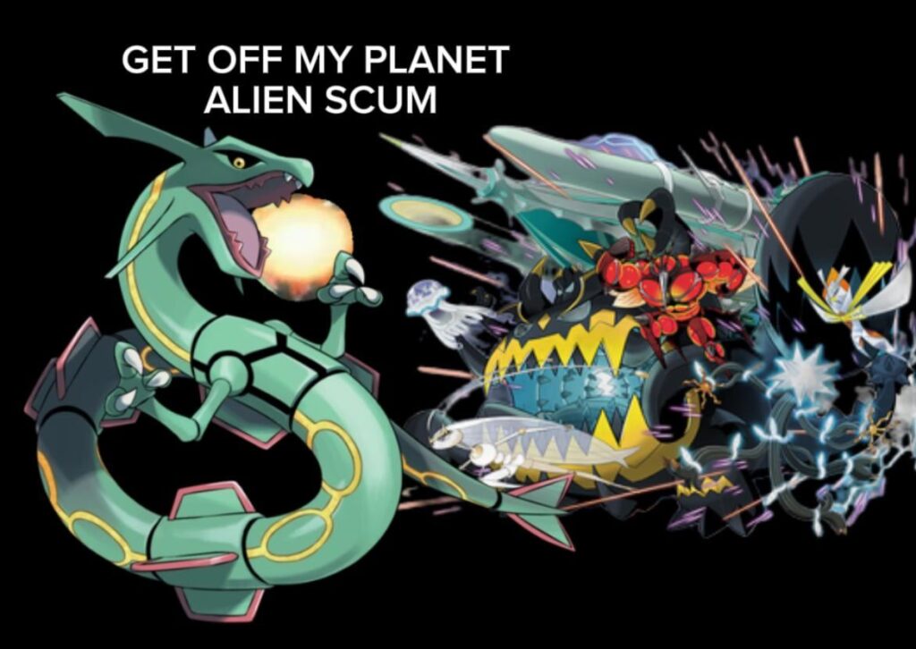 imagine if Rayquaza was there during the alola crisis