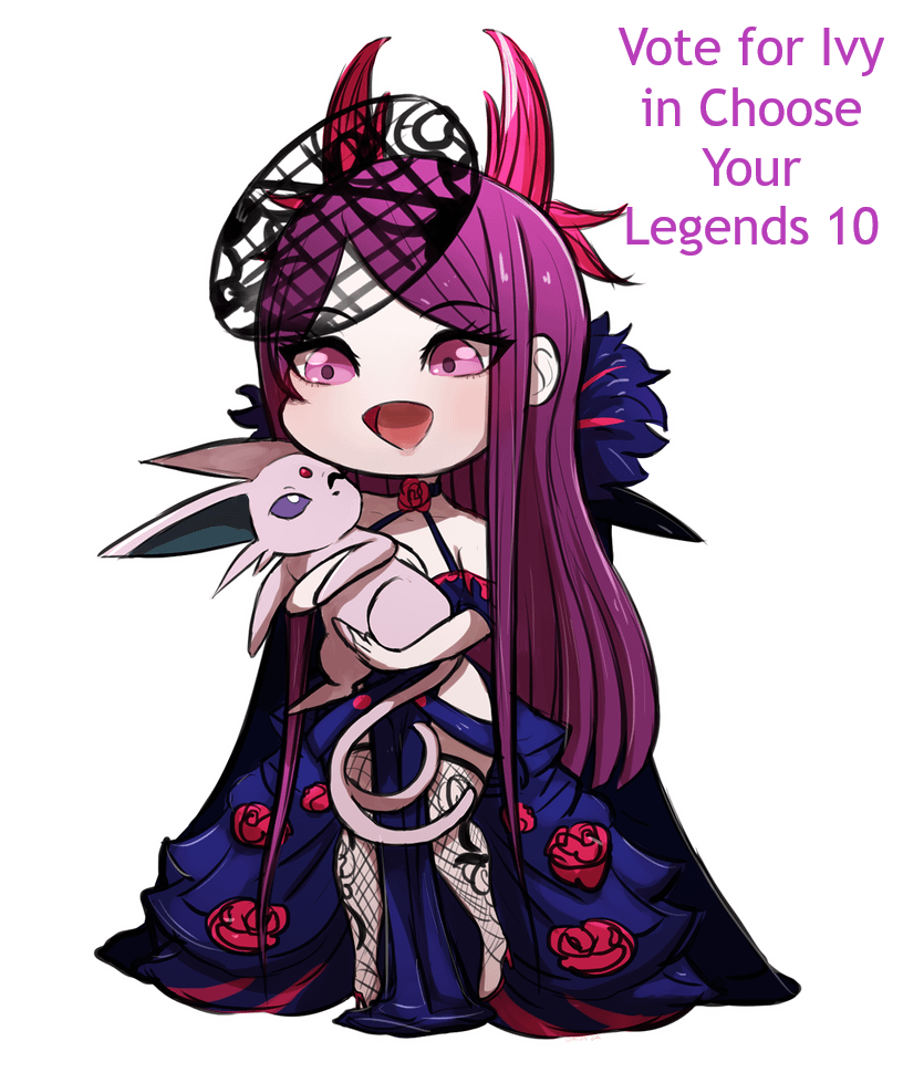 Chibi Espeon & Ivy (Fire Emblem Engage) (commission by Omiza)